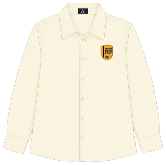 GIRLS LONG SLEEVE FEMININE FIT OXFORD SHIRT (Required - All Grades)