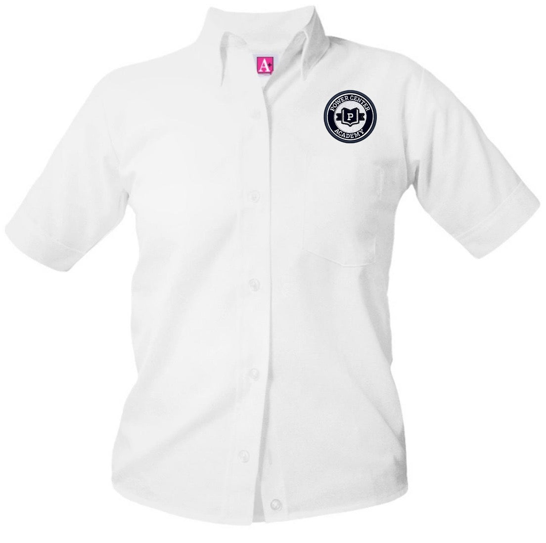 Blusa Oxford de manga corta PCA - 6.º a 12.º grado (obligatoria)