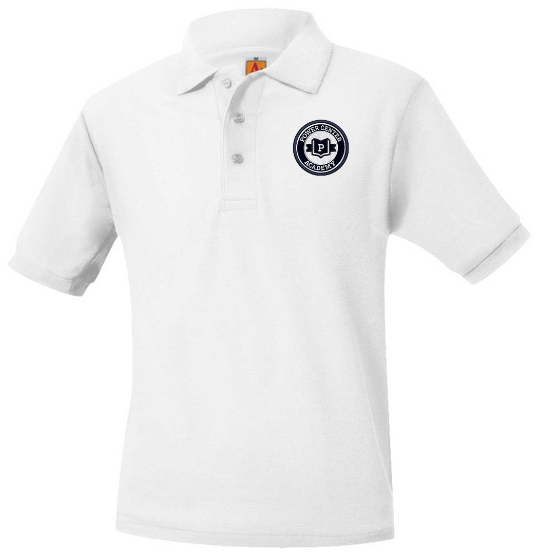 PCA SHORT SLEEVE WHITE POLO - (Optional for Casual Fridays) K-12