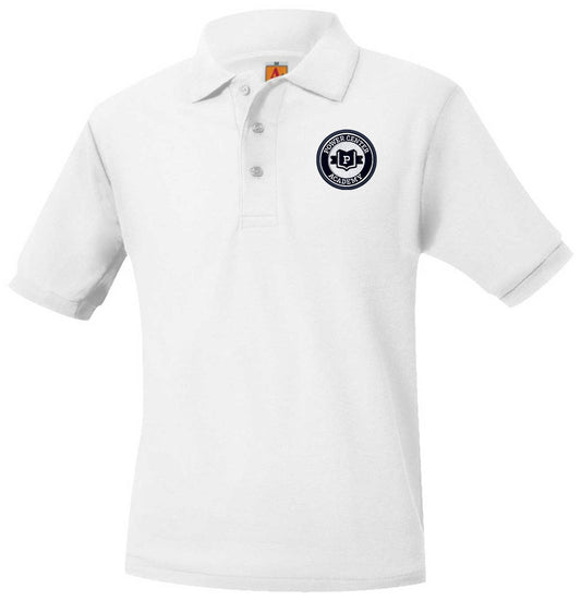 POLO BLANCO DE MANGA CORTA PCA - (Opcional para los viernes informales) K-12