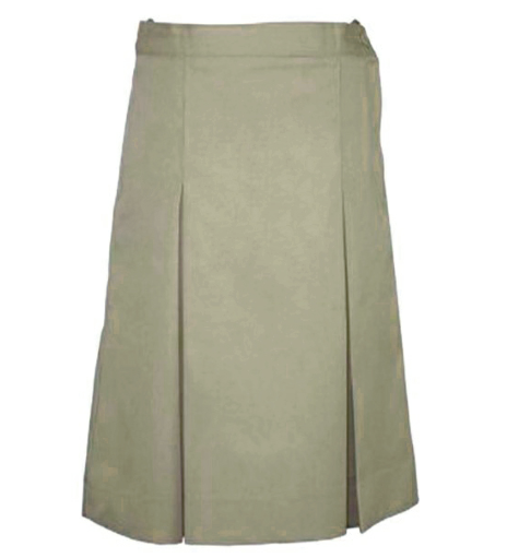 Falda caqui para niñas