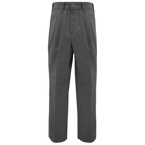 Pantalones plisados de mezcla de tres piezas para hombre (obligatorio)