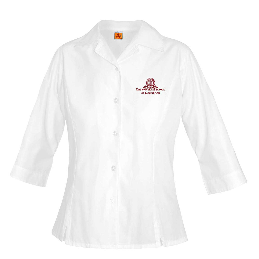 Blusa princesa de manga 3/4 de CUS OF LIBERAL ARTS (tallas pequeñas)