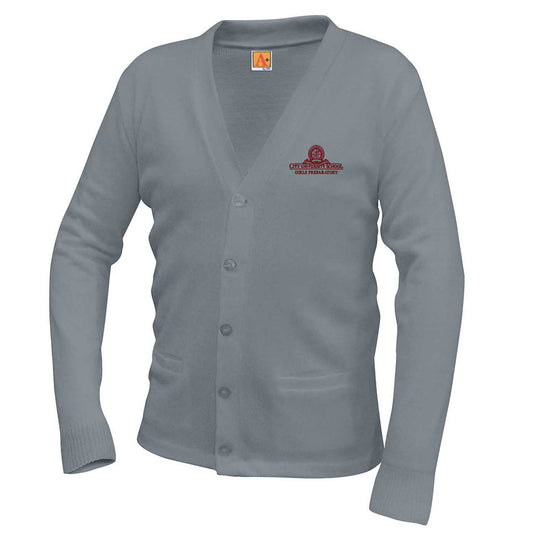 CÁRDIGAN UNISEX CLÁSICO DE CUELLO EN V PARA NIÑAS (Opcional)