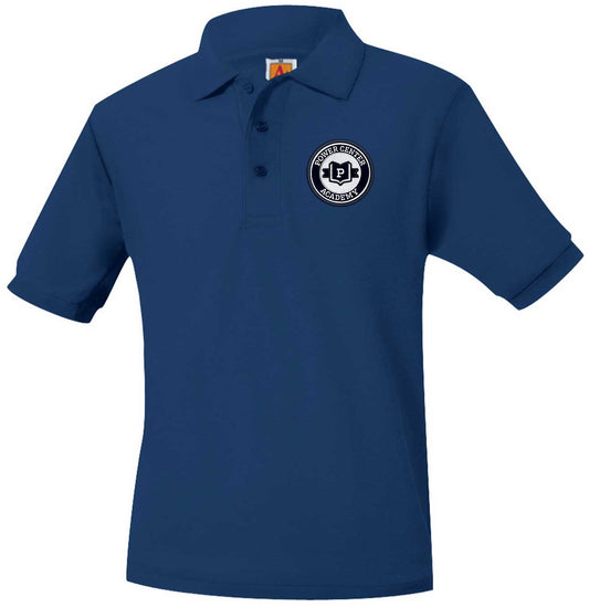 PCA SHORT SLEEVE NAVY POLO - (Optional for Casual Fridays) K-5TH GRADE