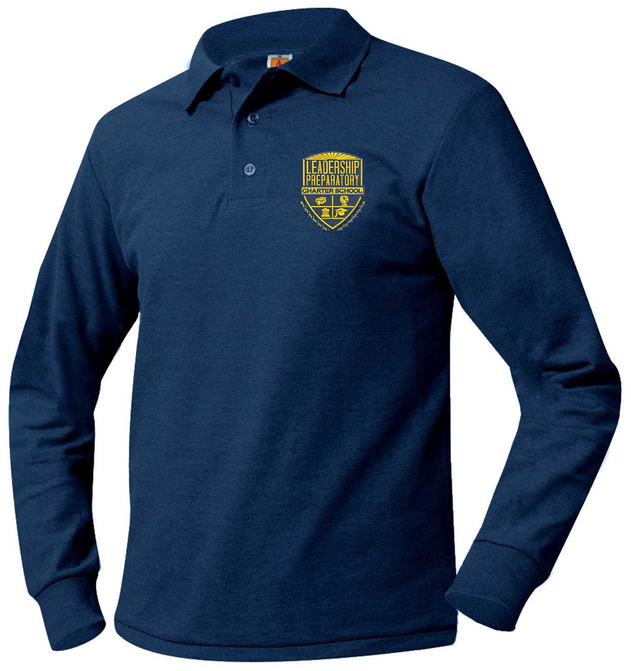 LP LONG SLEEVE NAVY POLO OPTIONAL - ALL GRADE LEVELS